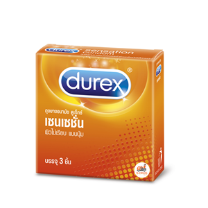 DUREX SENSATION  #กล่องเล็ก (3ชิ้น)