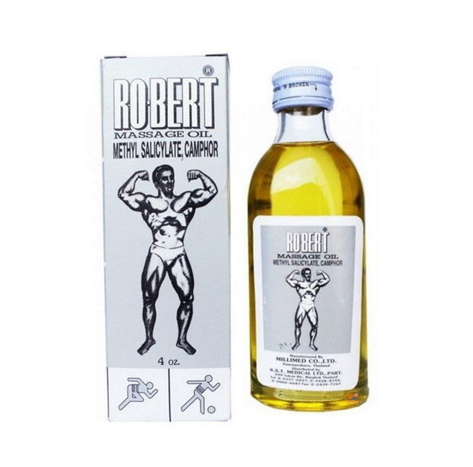 ฮ RO-BERT 4OZ. โรเบิธน้ำมันทาถูนวด ญ