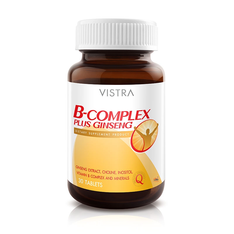 VISTRA  B COMPLEX PLUS GINSENG 30S