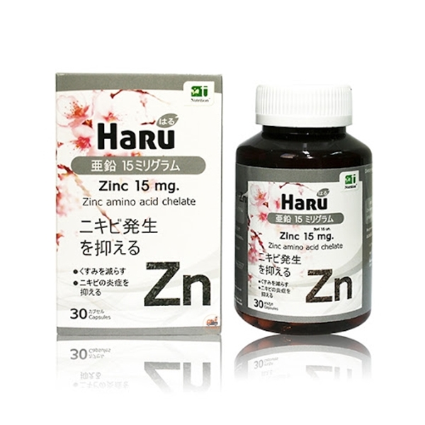 HARU ZINC 15MG 30S