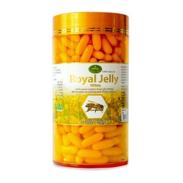 NATURE KING 365S นมผึ้ง 1000MG ขวดเหลือง ROYAL JELLY