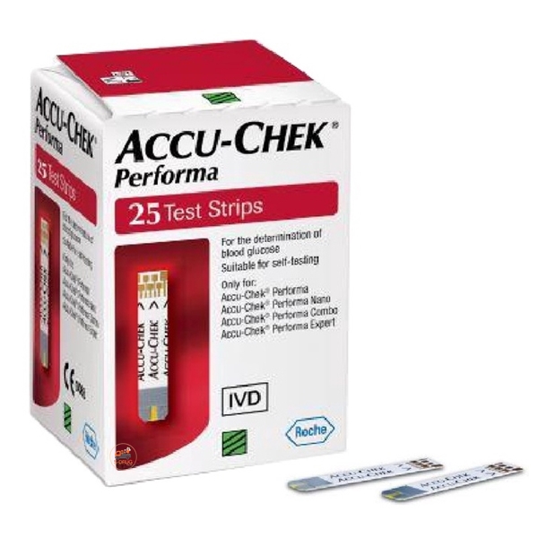ฮ (เลิกผลิต) ACCU-CHEK PERFORMA (25 TEST) เเดง