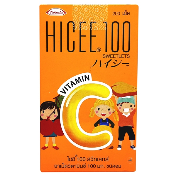 HICEE 100MG SWEETLETS 200S #ขวด TAKEDA