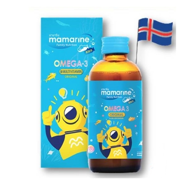 ฮ MAMARINE MULTIVITAMIN ORIGINAL120ML #สีฟ้า