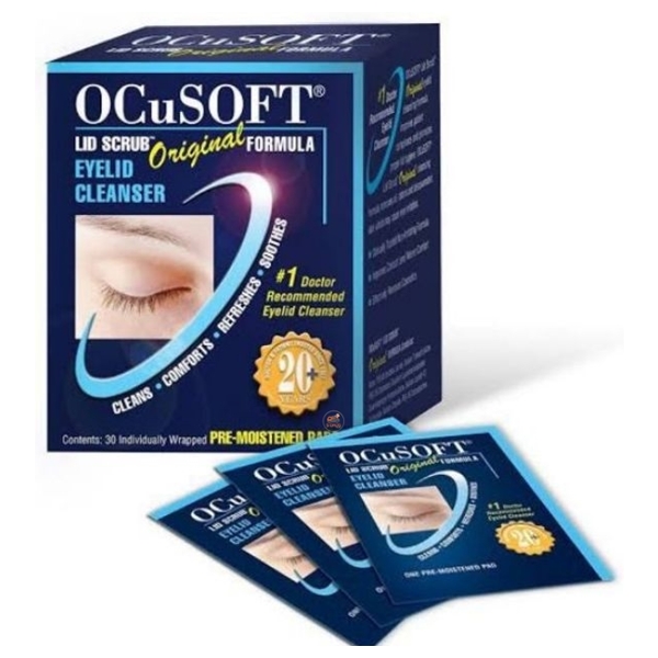 OCUSOFT EYELID PADS #น้ำเงิน 30ชิ้น