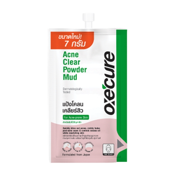 ฮ OXECURE ACNE CLEAR POWDER MUD (6ซองx7G)