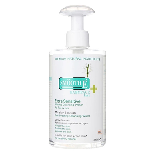 SMOOTH-E  MAKEUP CLEANSING WATER 300ML ขวดขาว