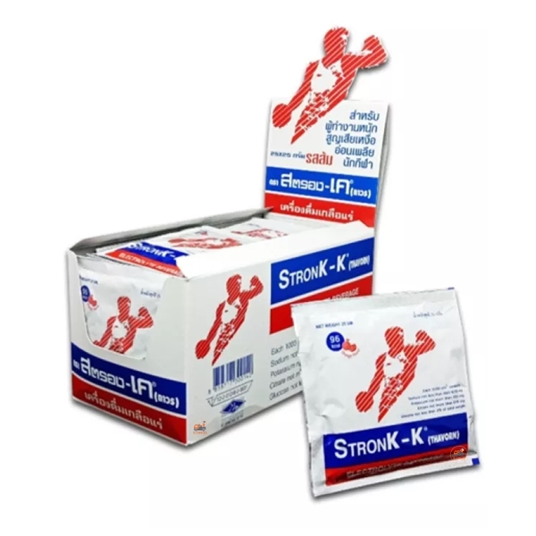 STRONK-K เกลือแร่ #รสส้ม (25ซองx25G)