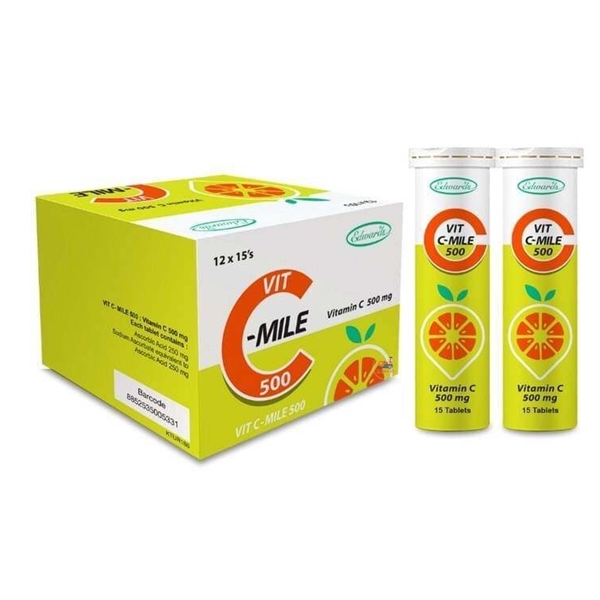 VIT C-MILE 500MG (12หลอดx15S)