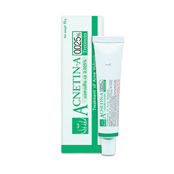 VITARA ACNETIN-A 0.025% CREAM 10G #เขียว