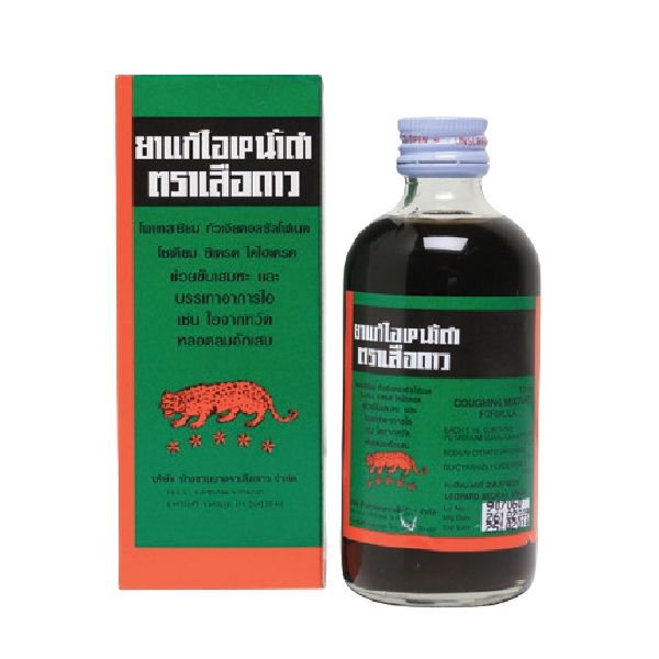 แก้ไอน้ำดำ เสือดาว BM 60ML #สามัญ