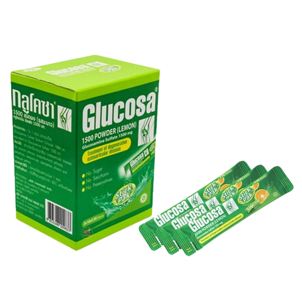 GLUCOSA POWDER 1500MG 30ซอง (ผงชง) #LEMON