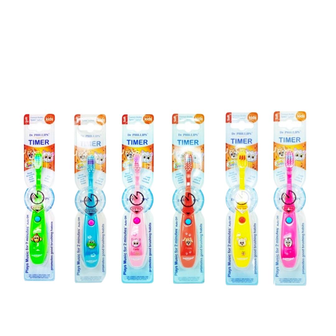 DR.PHILLIPS TIMER KIDS #ดนตรี (รุ่นใหม่) แปรงสีฟันเด็ก
