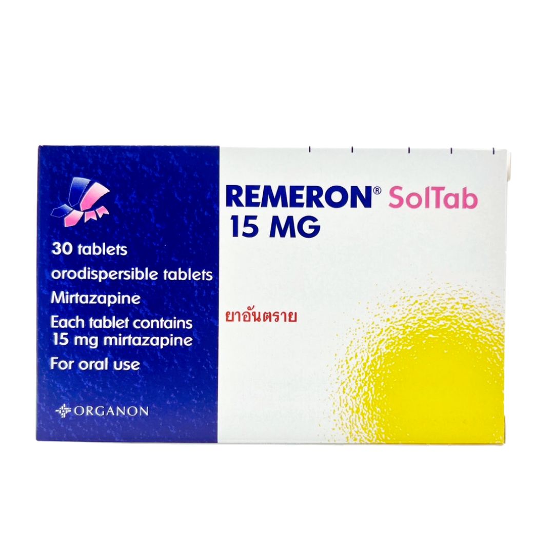 (N) REMERON 15MG (5แผงx6S) รีเมอรอน (ORGANON)
