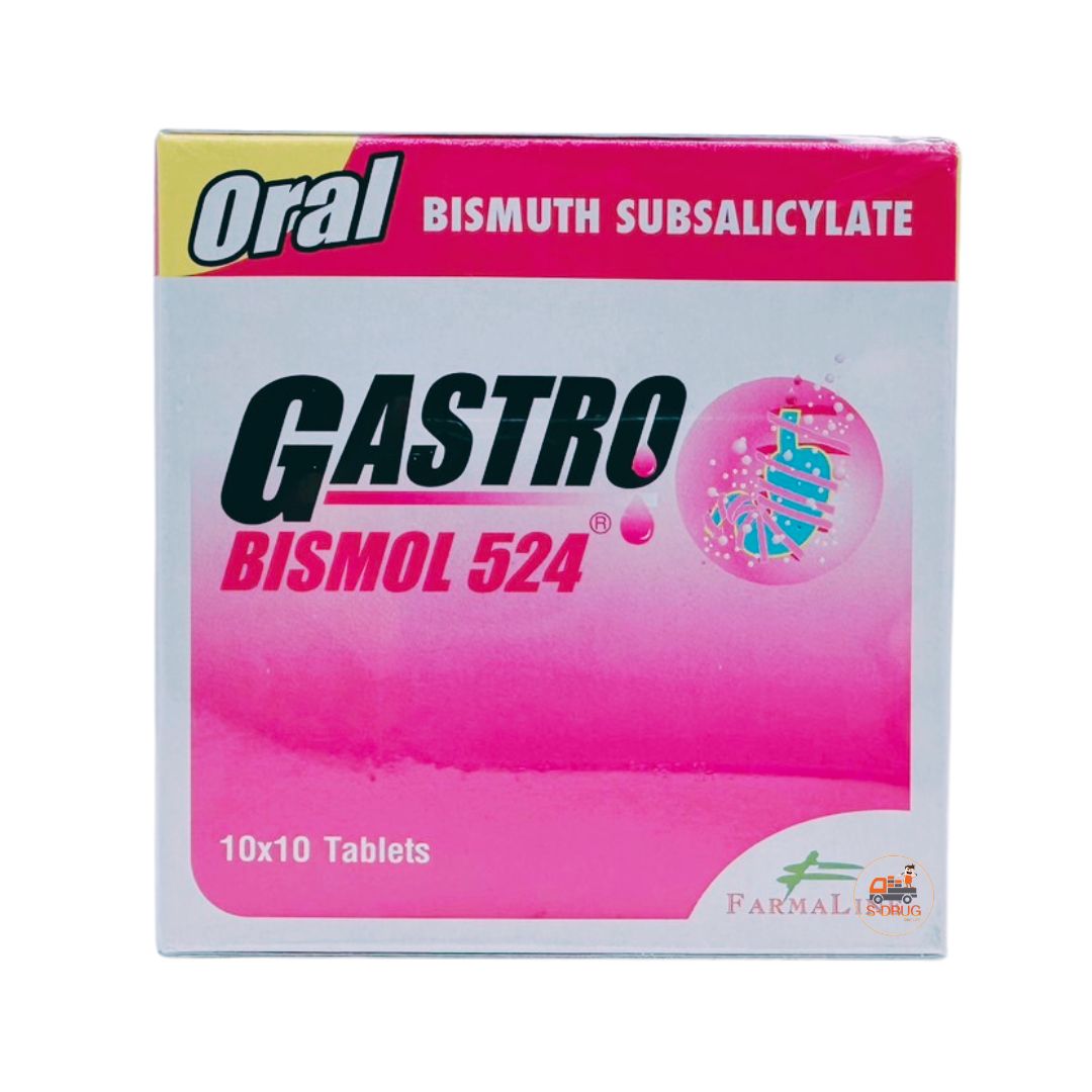 (N) GASTRO BISMOL 524 #เม็ด (10x10S)