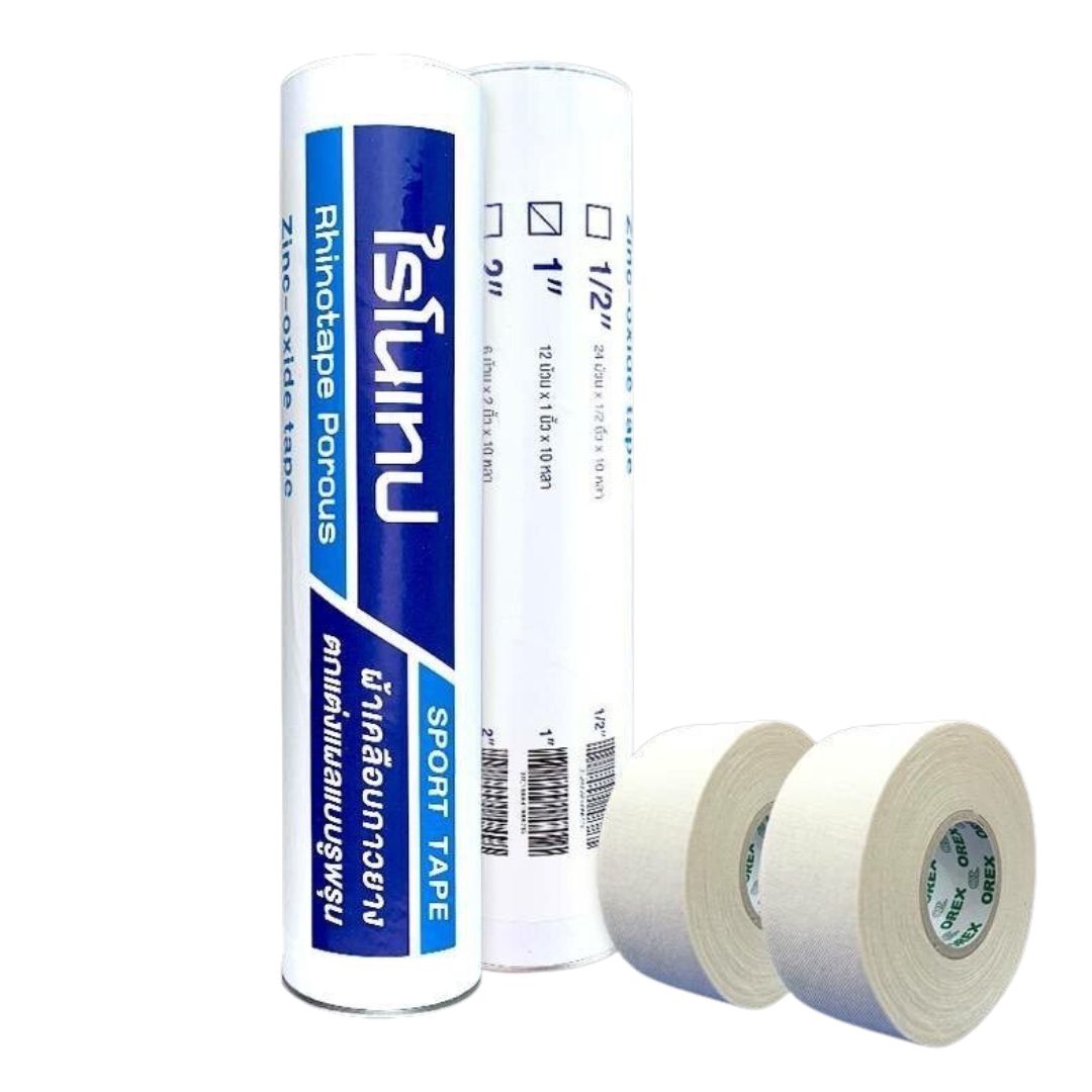 RHINOTAPE ไรโนเทป (ผ้า) #1นิ้ว (1กระป๋องx12ม้วน)