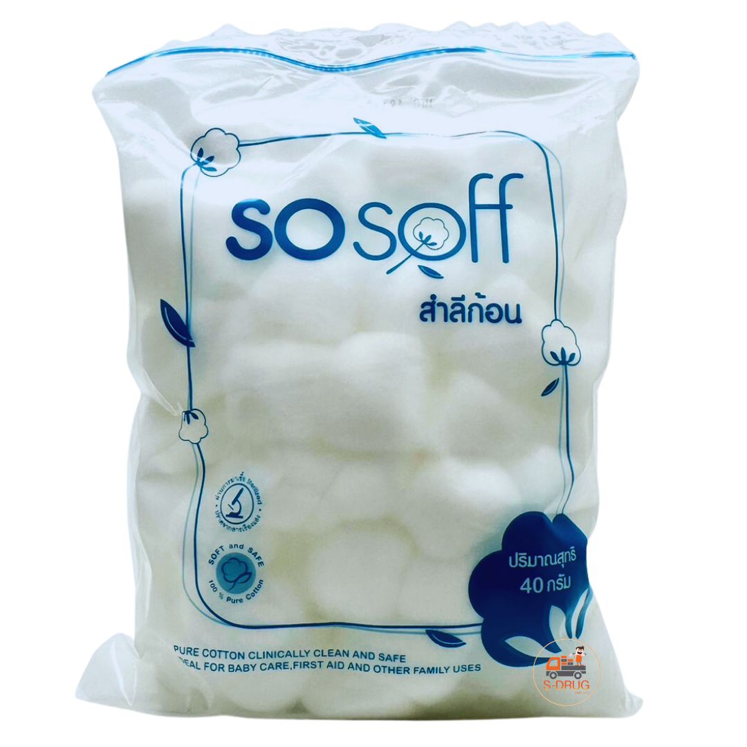BBC SOSOFF สำลีก้อนกลม ล.40G (งามดี)