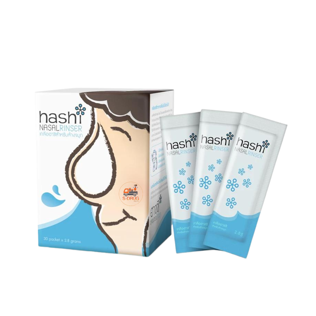 HASHI SALT REFILL #ฟ้า (30ซอง) ผงเกลือล้างจมูก