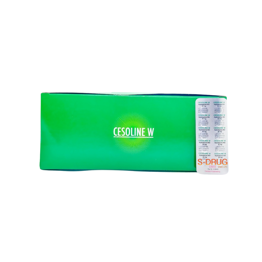(N) CESOLINE-W 25MG (50x10S) (APRESOLINE)