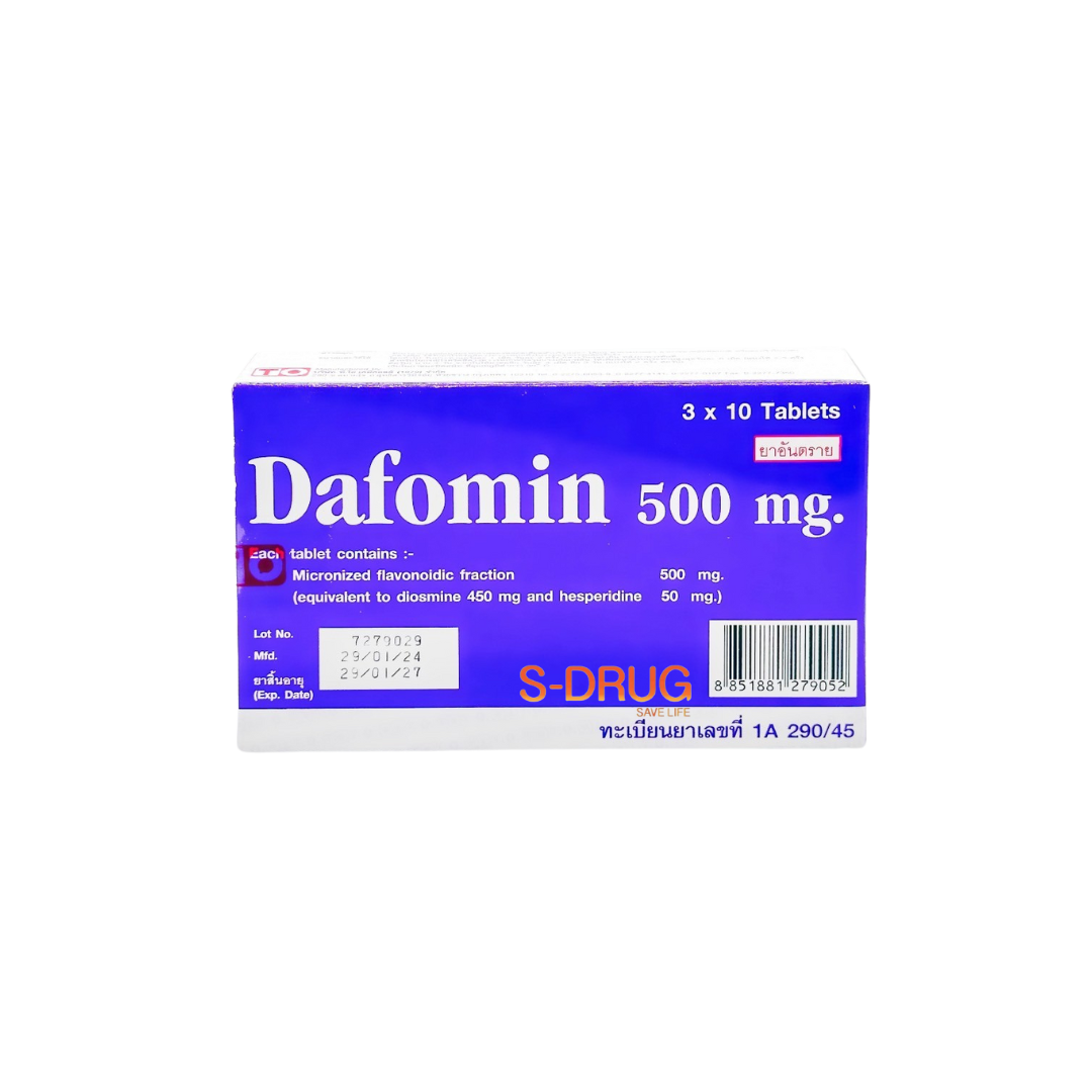 (N) DAFOMIN 500MG (3แผงx10S) TO