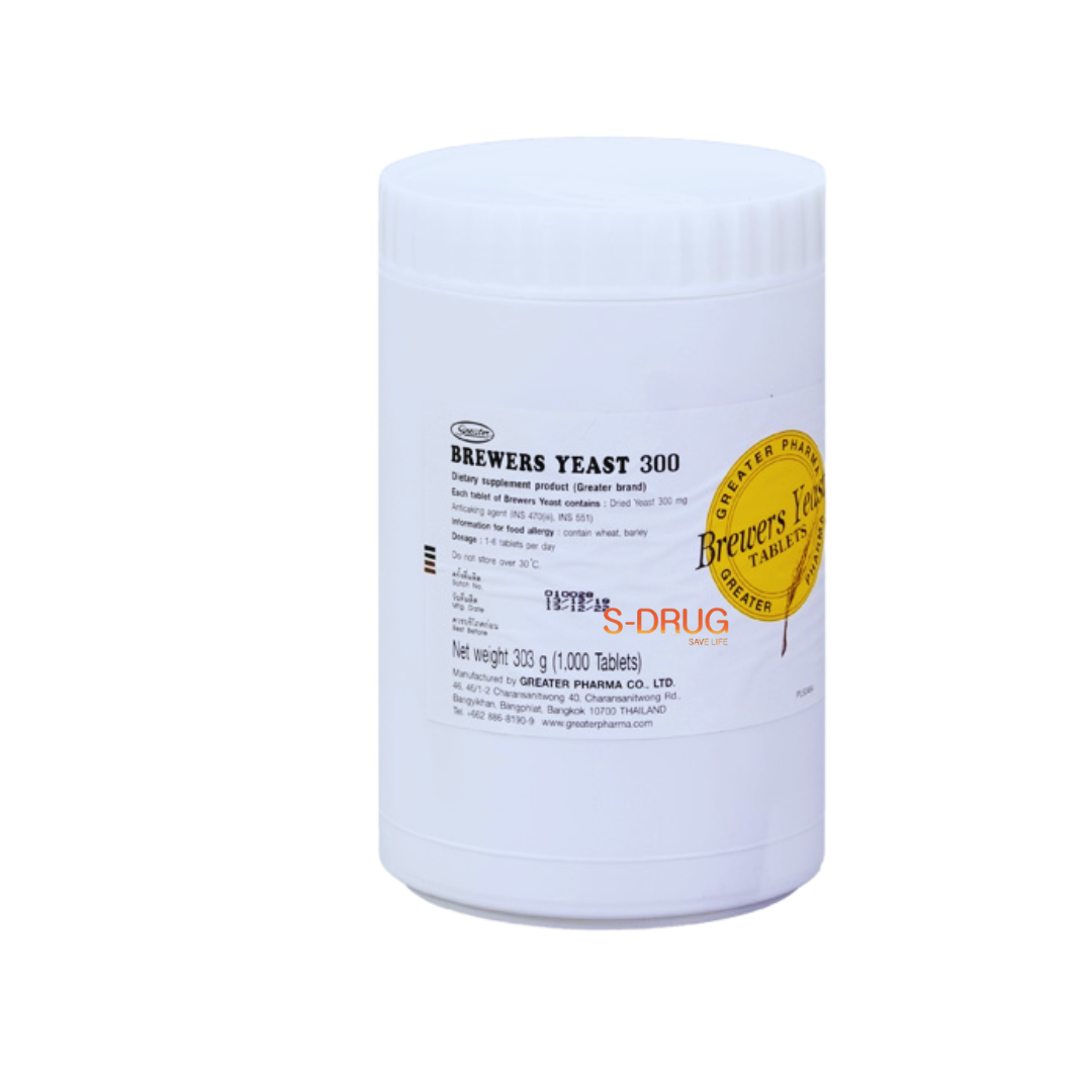 BREWERS YEAST 300MG 1000S ยีส GRT