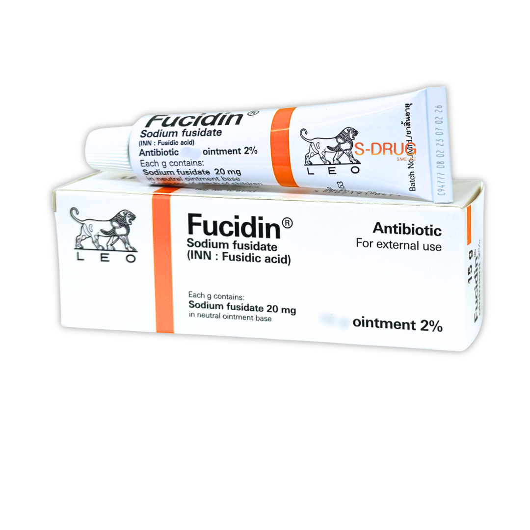 FUCIDIN OINTMENT 2% 5G (ขี้ผึ้ง) #ส้ม