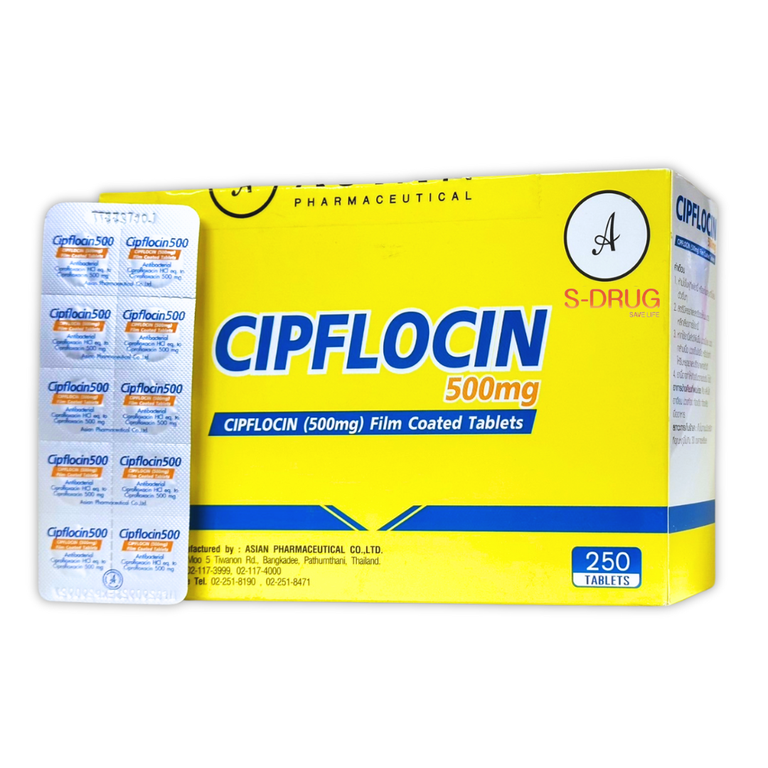 ฮ CIPFLOCIN 500MG ล10S (ญ25x10S)