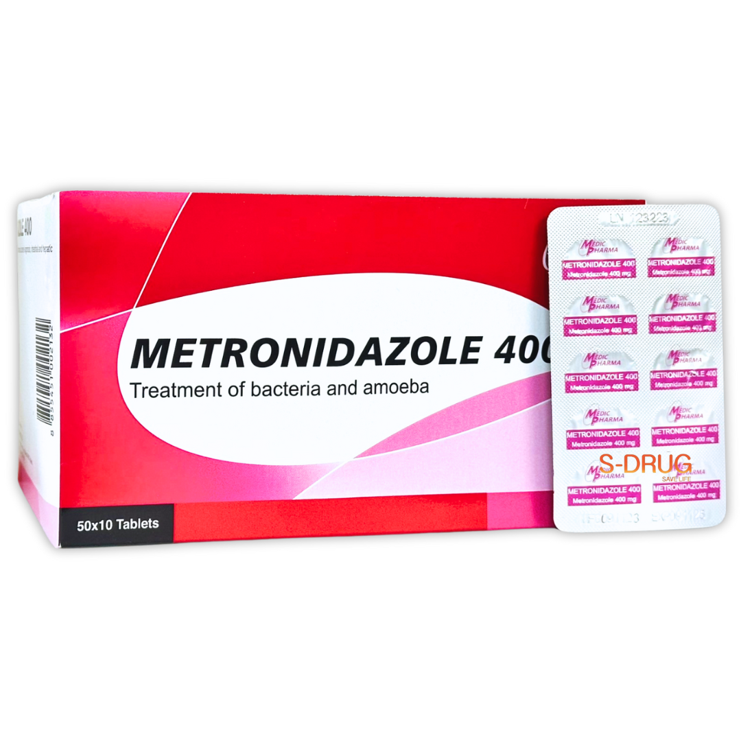 METRONIDAZOLE 400MG (50แผงx10S) สหแพทย์