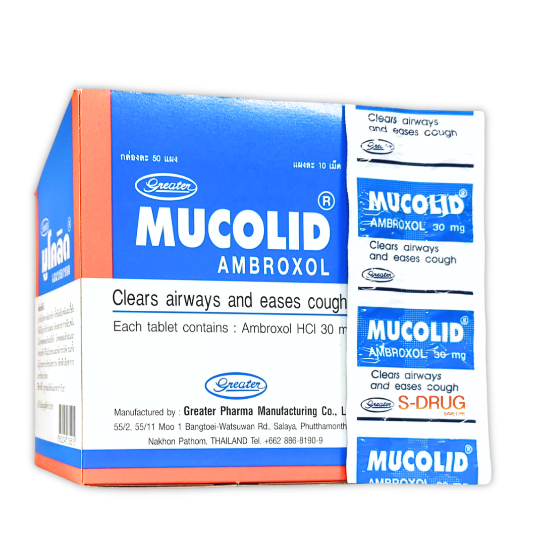 MUCOLID 30MG (50แผงx10S) GREATER