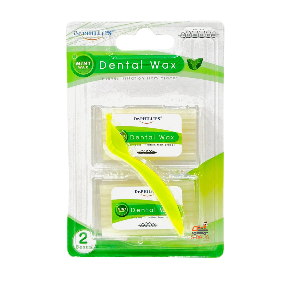 DR.PHILLIPS DENTAL WAX ขี้ผึ้งจัดฟัน #กลิ่นมิ้นท์