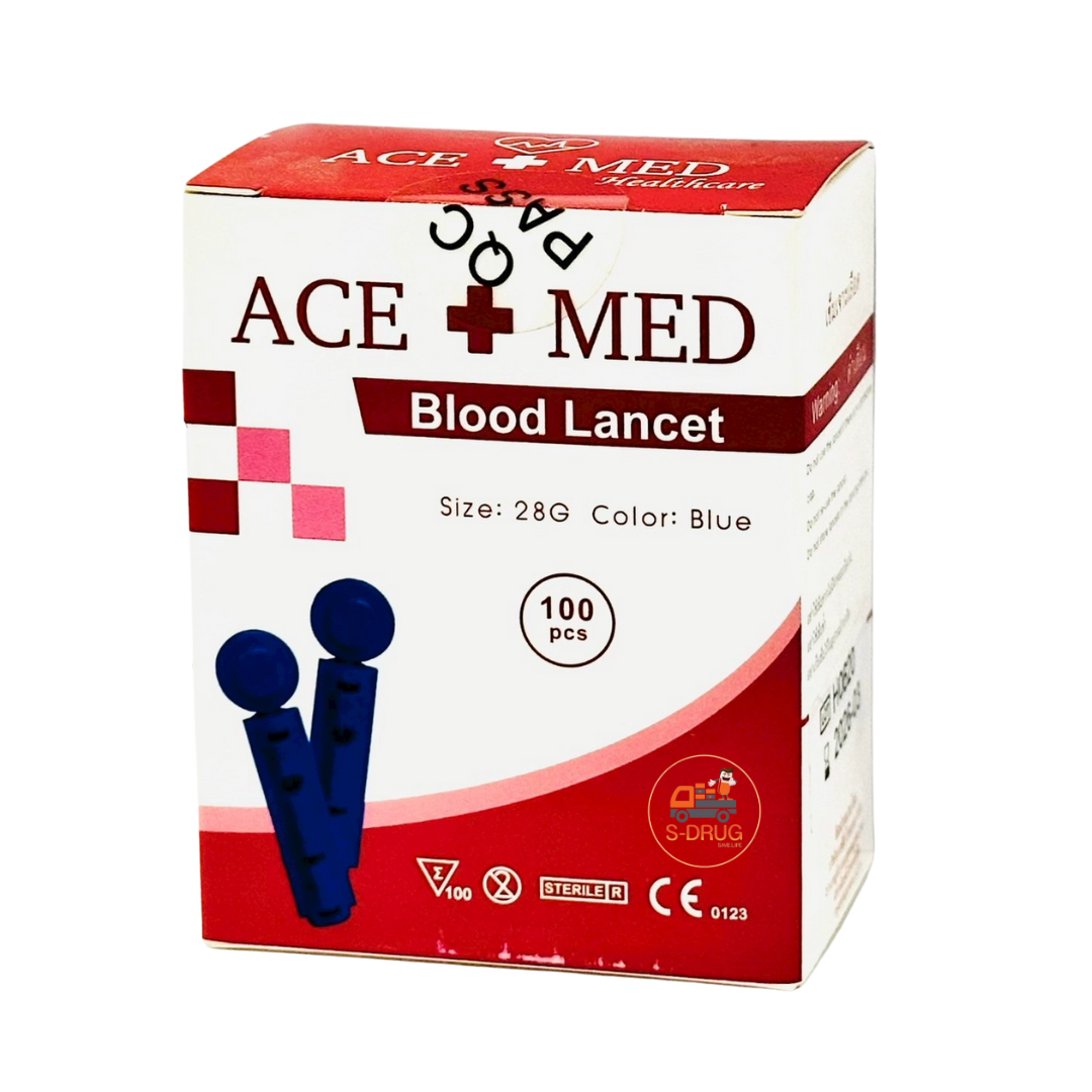 ฮ ACE+MED BLOOD LANCET #เข็ม 100ชิ้น