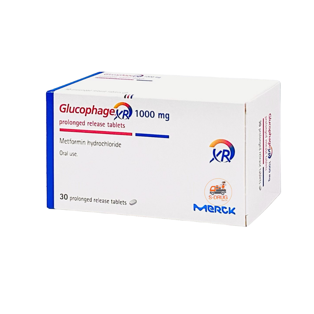 GLUCOPHAGE XR 1000MG (3แผงx10S)