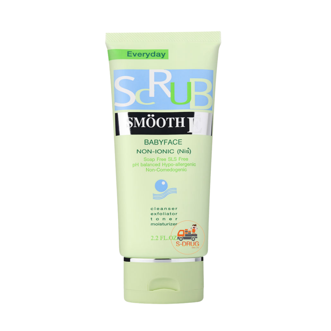 SMOOTH-E  SCRUB FOAM เขียว (2.2OZ) 66G กลาง
