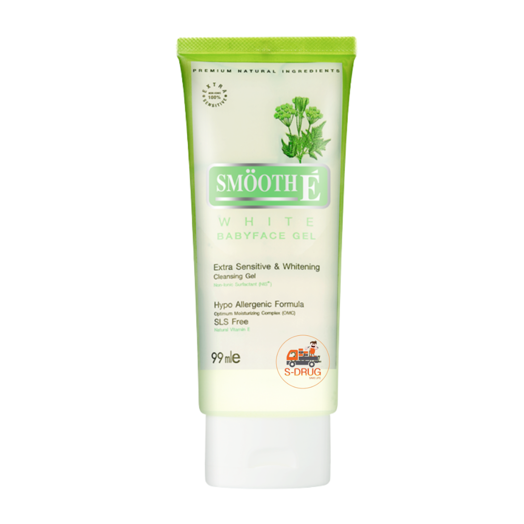 SMOOTH-E  WHITE BABYFACE GEL (3.3OZ) 99ML เจลขาว