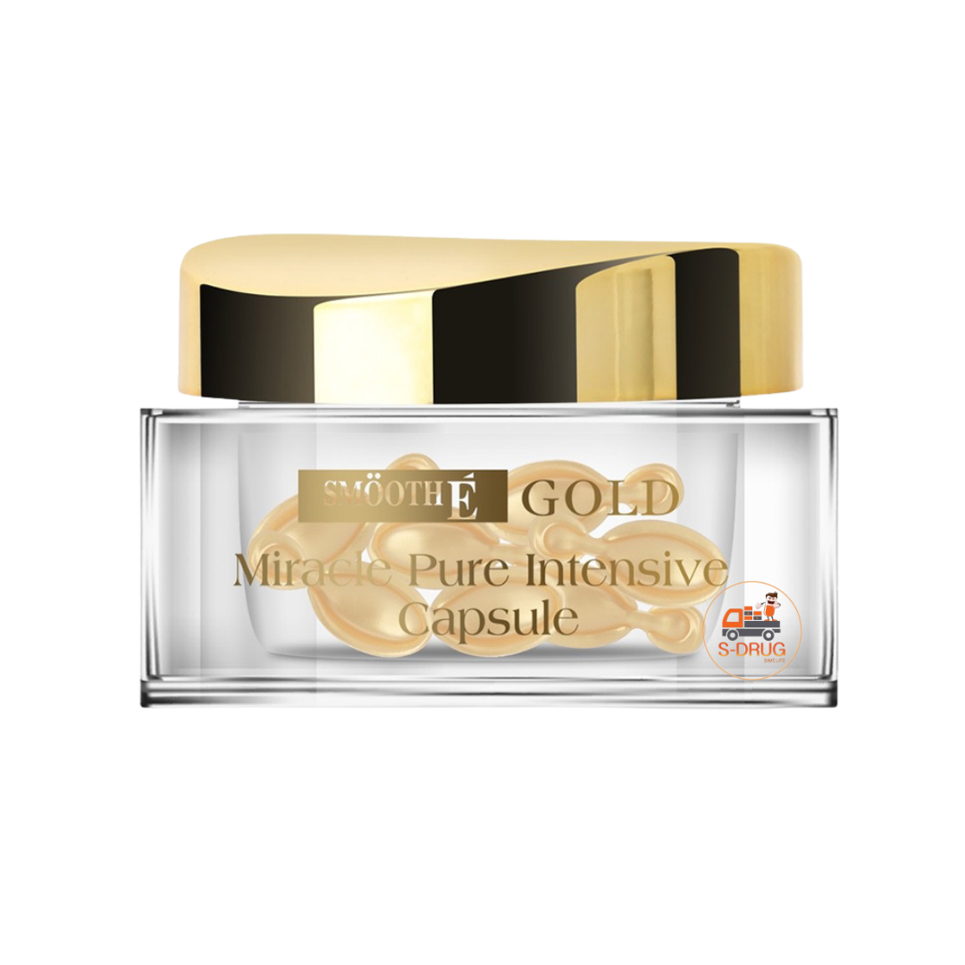 SMOOTH-E  GOLD MIRACLE CAPSULE #ทอง 12S