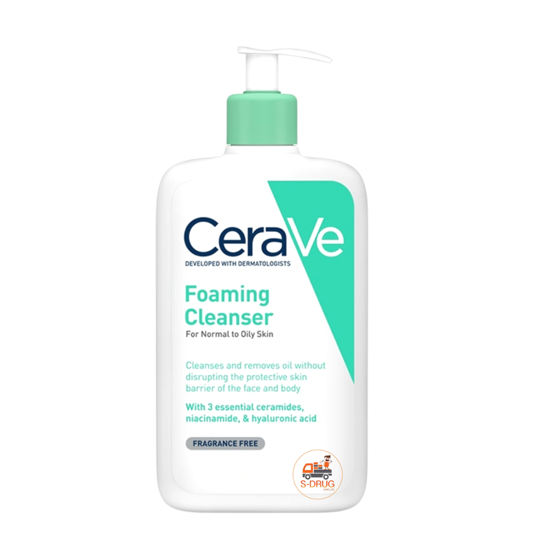 CERAVE FOAMING CLEANSER 473ML ขวดปั๊ม
