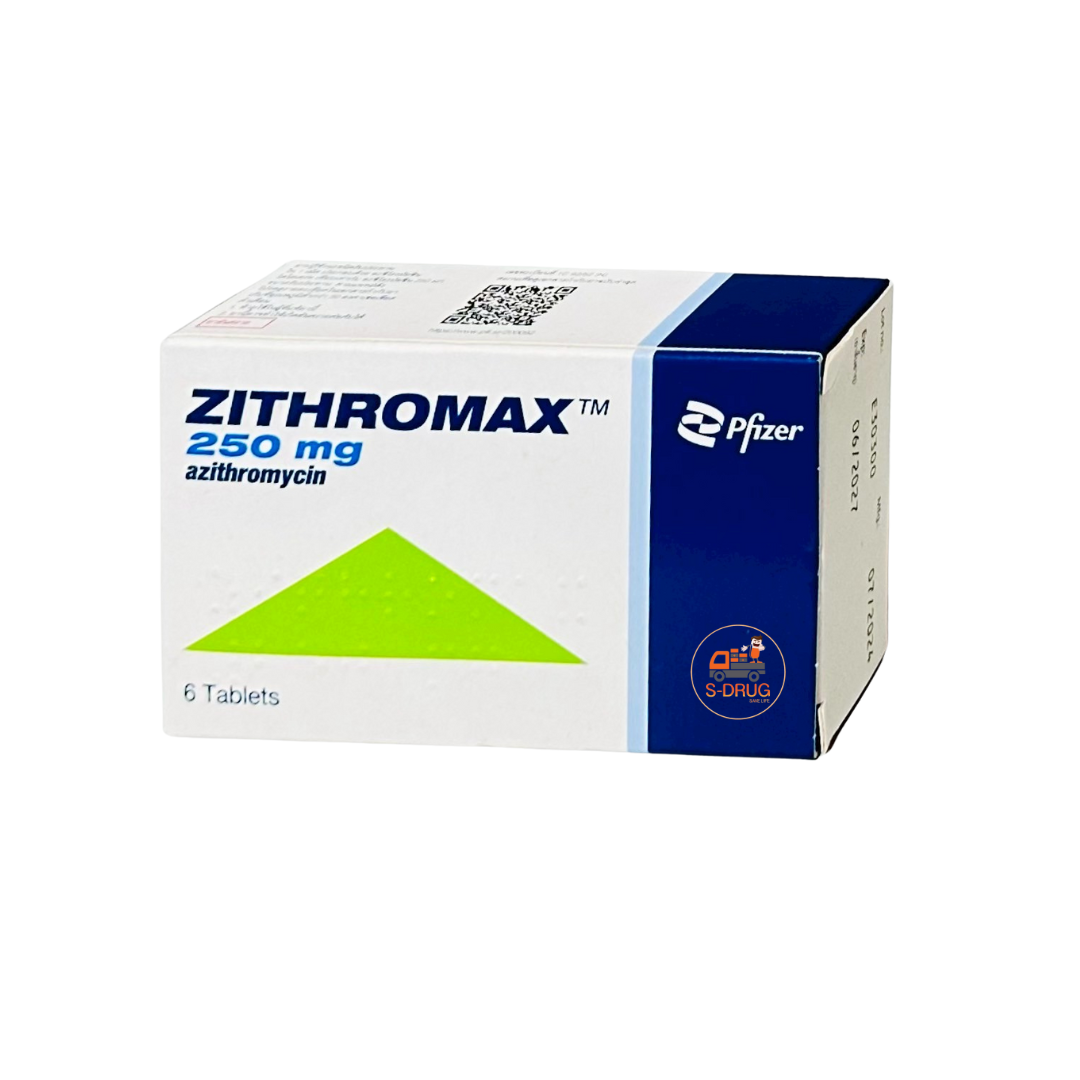 ZITHROMAX 250MG 6S #เม็ด